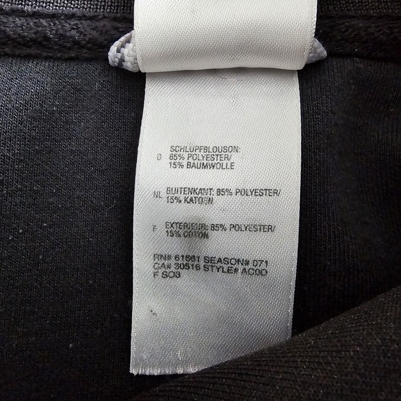 The North Face Women's Size L Full Zip Track Jacket Black White Performance - Picture 9 of 13